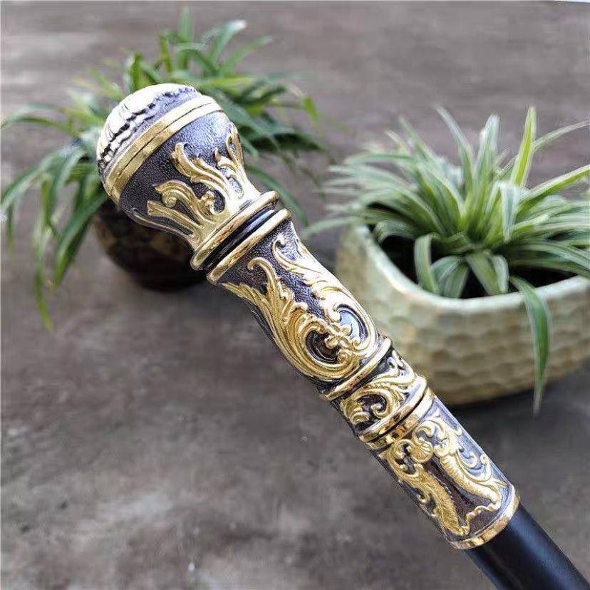 英伦绅士手杖文明杖鹰头狗头防滑拐杖户外登山杖国王装饰权杖经典龙头