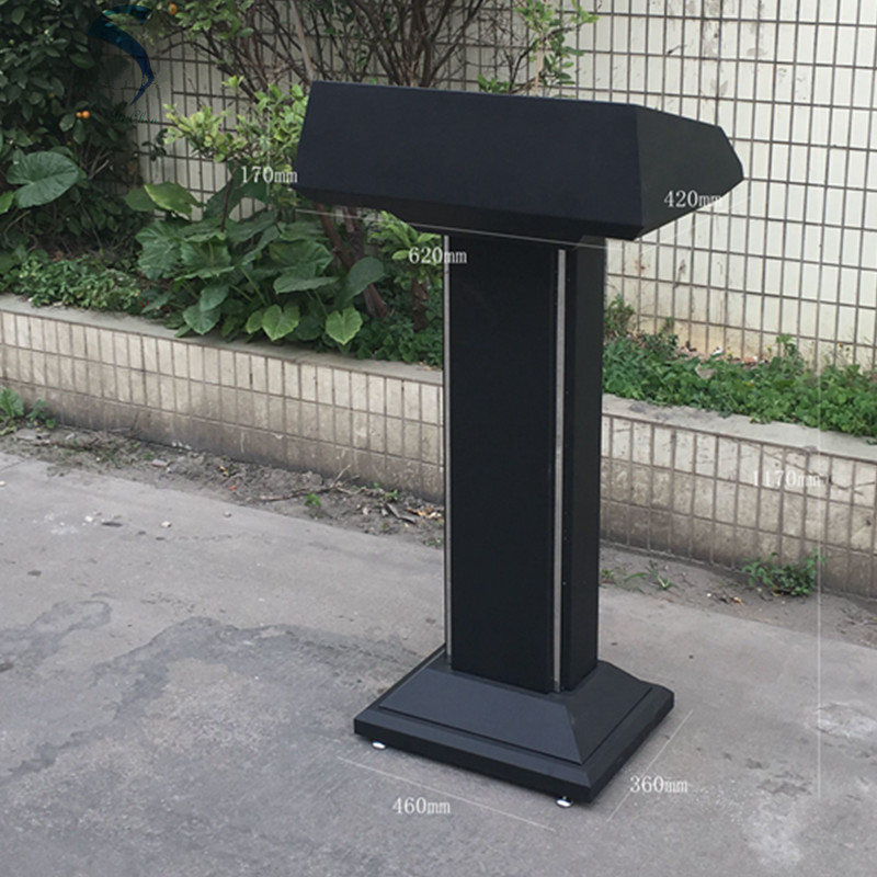 户外接待台迎宾台物业餐厅不锈钢演讲台酒店发言台咨询咨客台定制玫瑰