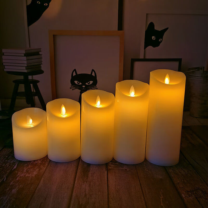 电子蜡烛仿真摇摆充电遥控led电子蜡烛灯假婚庆生日剧本杀道具床头小