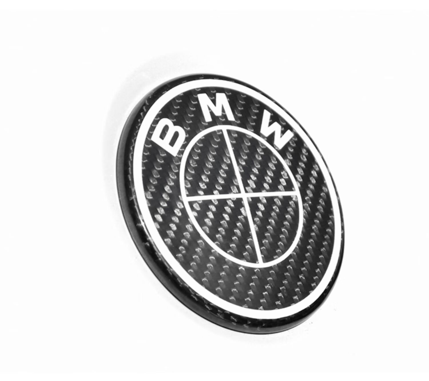 适用于宝马3系5系x3碳纤维前后尾标方向盘alpina阿尔宾娜黑色车标 真