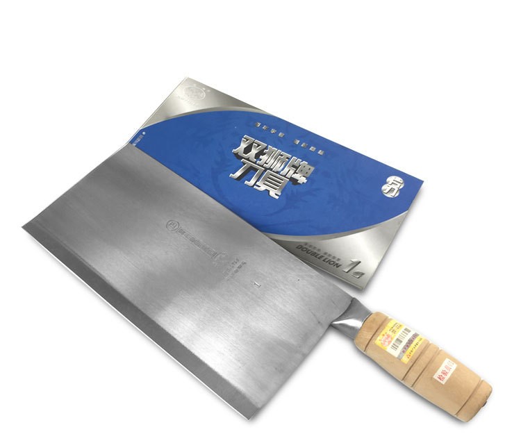 广州双狮片刀厨师刀专用1号2号菜刀木柄切肉刀厨片刀切片刀切丝刀乳