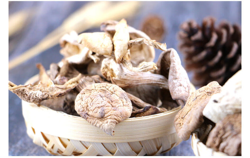 晨臻 五台山野生台蘑 山西特产新鲜蘑菇香菇干货菌类台磨素食250克