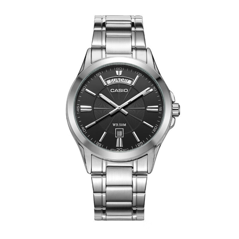 卡西欧 海外代购海外直邮 手表男休闲商务简约防水石英表男表mtp-1384