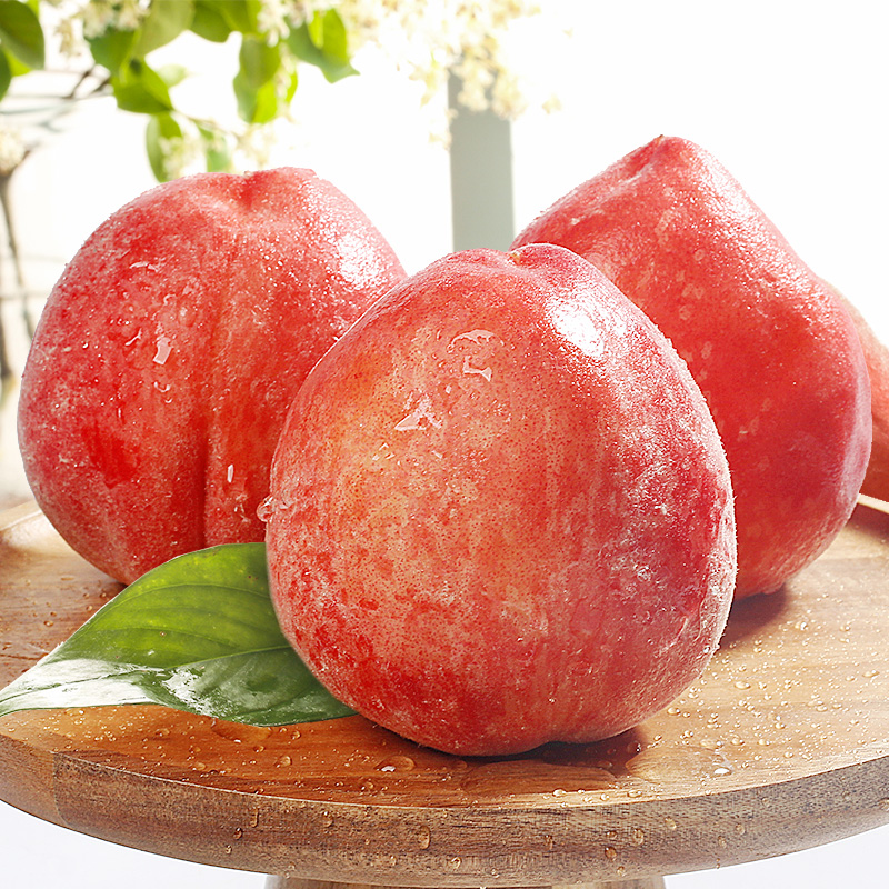 现摘水蜜桃新鲜桃子5斤当即孕妇水果脆甜多汁毛桃仙桃一大箱10斤尝鲜