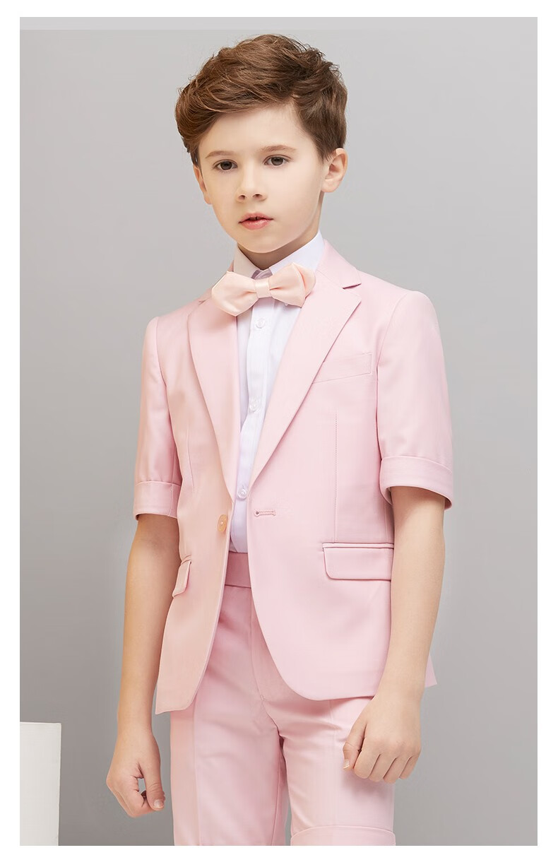 童悠品 男童礼服夏马甲套装韩版走秀演出服中大童花童礼服男儿童小
