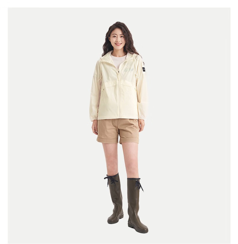 aigle艾高22春夏新品as22wout31女upf40防紫外线防晒衣防泼水易打包