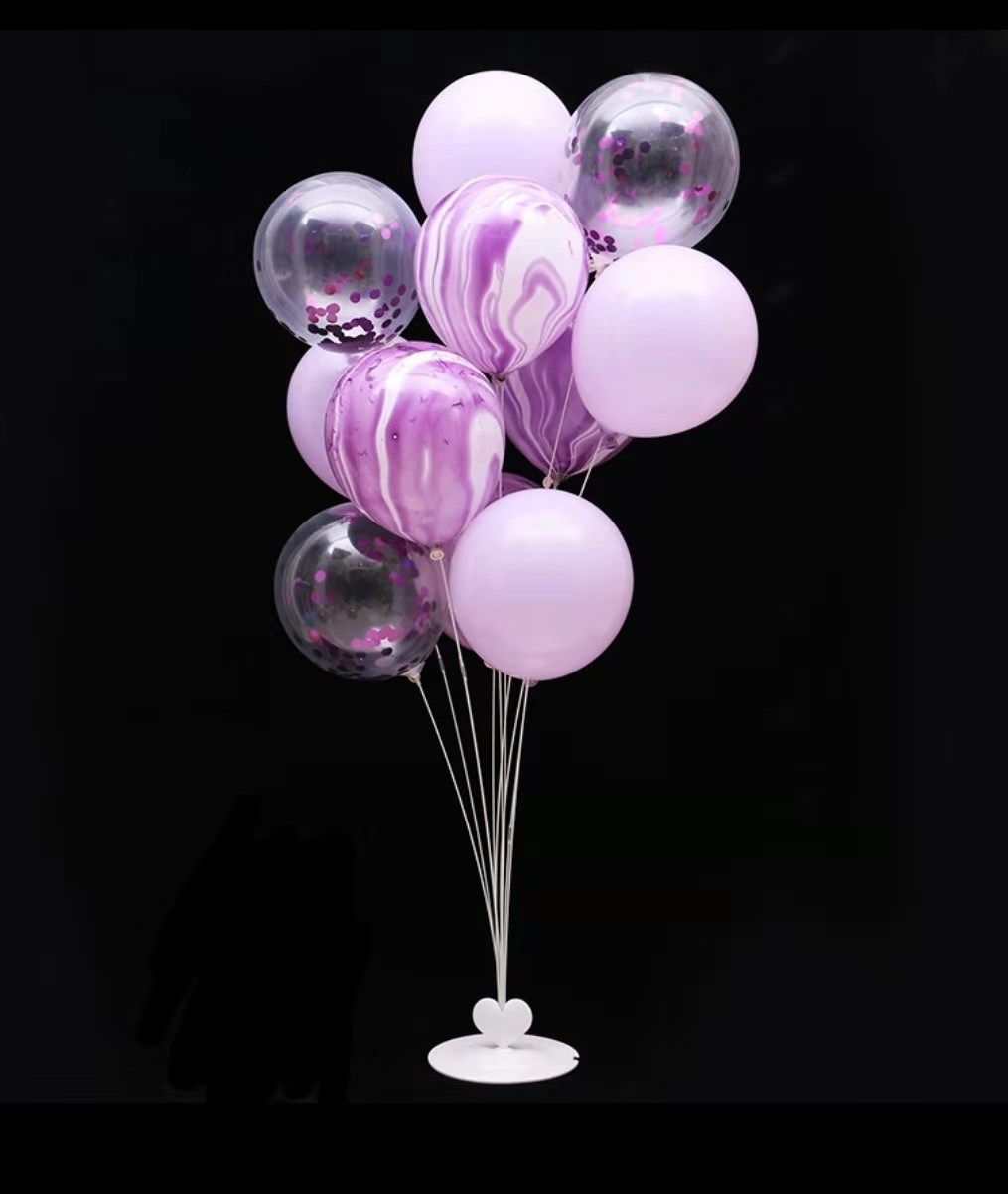 地飘气球落地开业生日汽球装饰派对支架立柱野餐婚房结婚场景布置15米