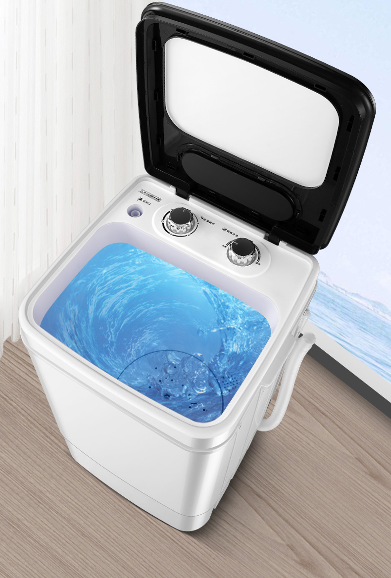 全自动洗衣机洗烘一体洗鞋机滚筒洗衣机家用半自动小洗衣机单筒古汀 7