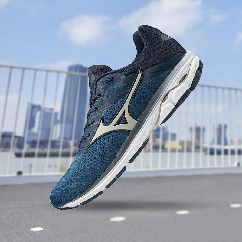 mizuno美津浓鞋子男鞋跑鞋22夏季新款waveequate运动鞋慢跑网面透气