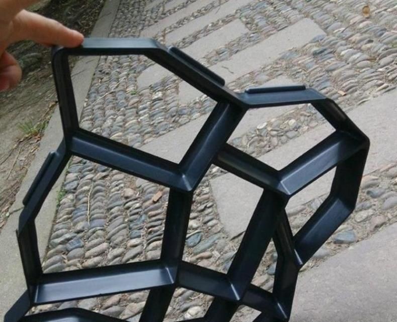 水泥地面压模模具平面压花印花庭院花园地坪停车场景观路面地 模具y