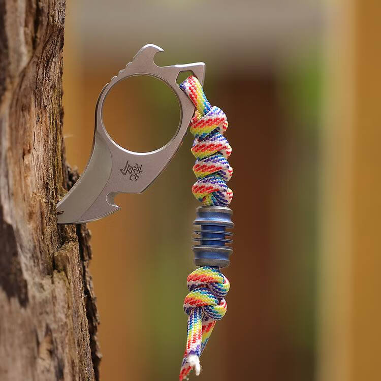 【品质严选】氚管刀坠香港mg钛合金刀坠v款升级灯塔6颗氚气管吊坠夜光