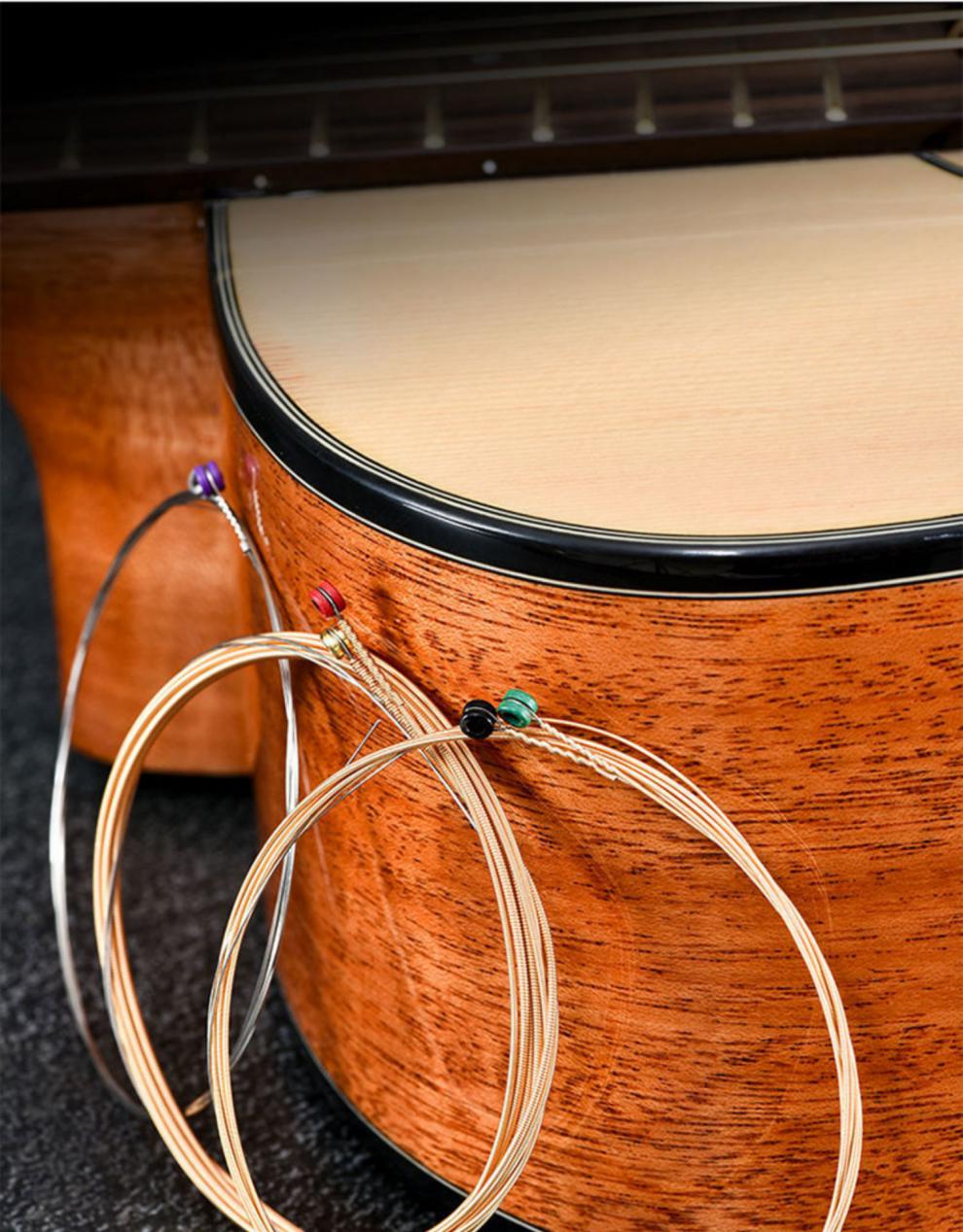 民谣吉他弦达达里奥琴弦ej16ez890黄磷铜弦换弦1套木吉他弦线全套exp