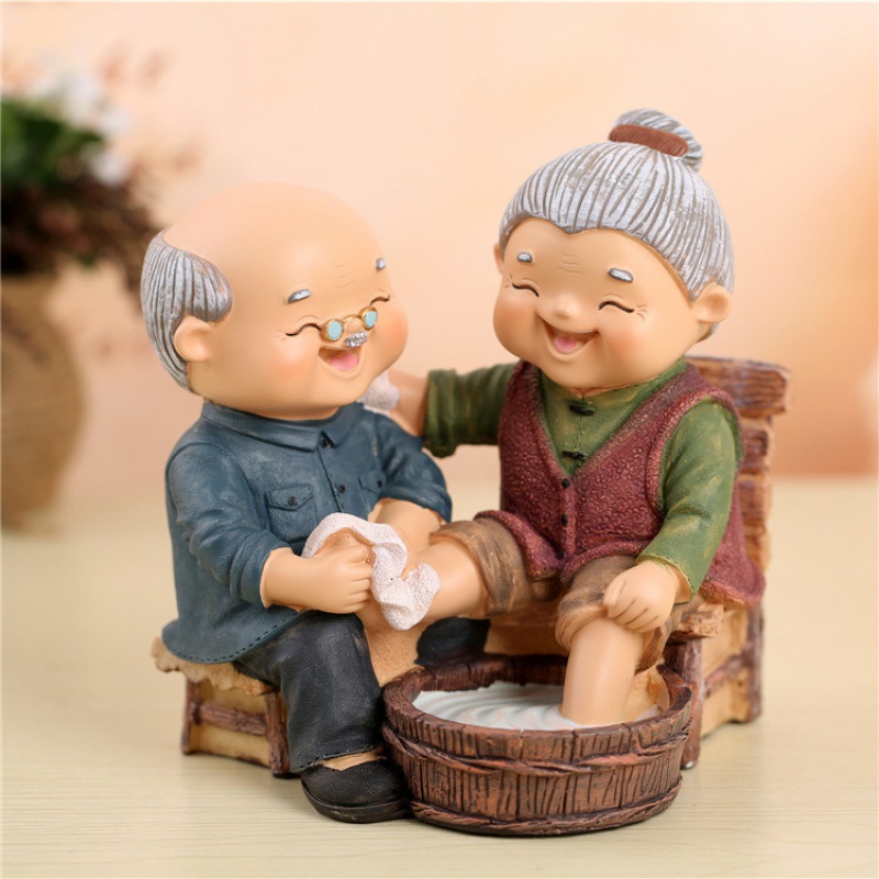 玩具 90岁 创意生日礼物老人老头老太太家居装饰品小摆件爷爷奶奶白头