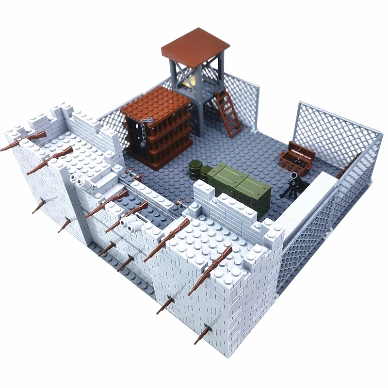 乐高(lego)积木军事系列堡垒基地特种兵积木小兵人仔同款玩具儿童益