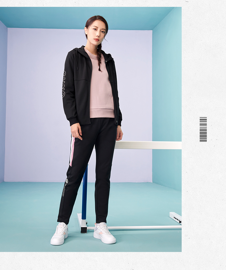 乔丹运动女装运动上衣女子2022春季新款宽松连帽短款外套运动服女官方