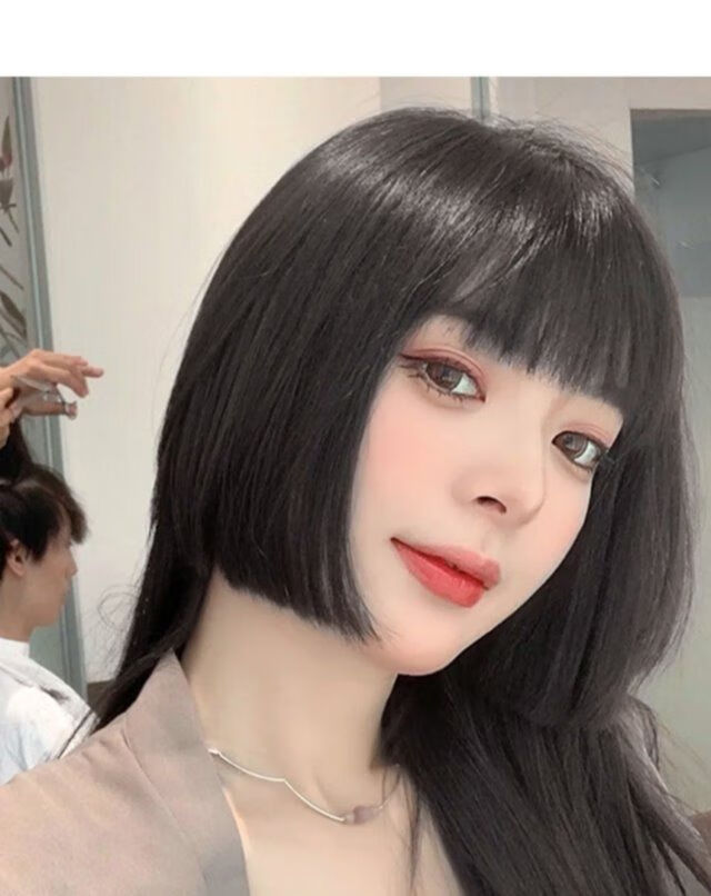 世雅公主切假刘海自然逼真二次元假发软妹lolita日常三刀齐姬发刘海片