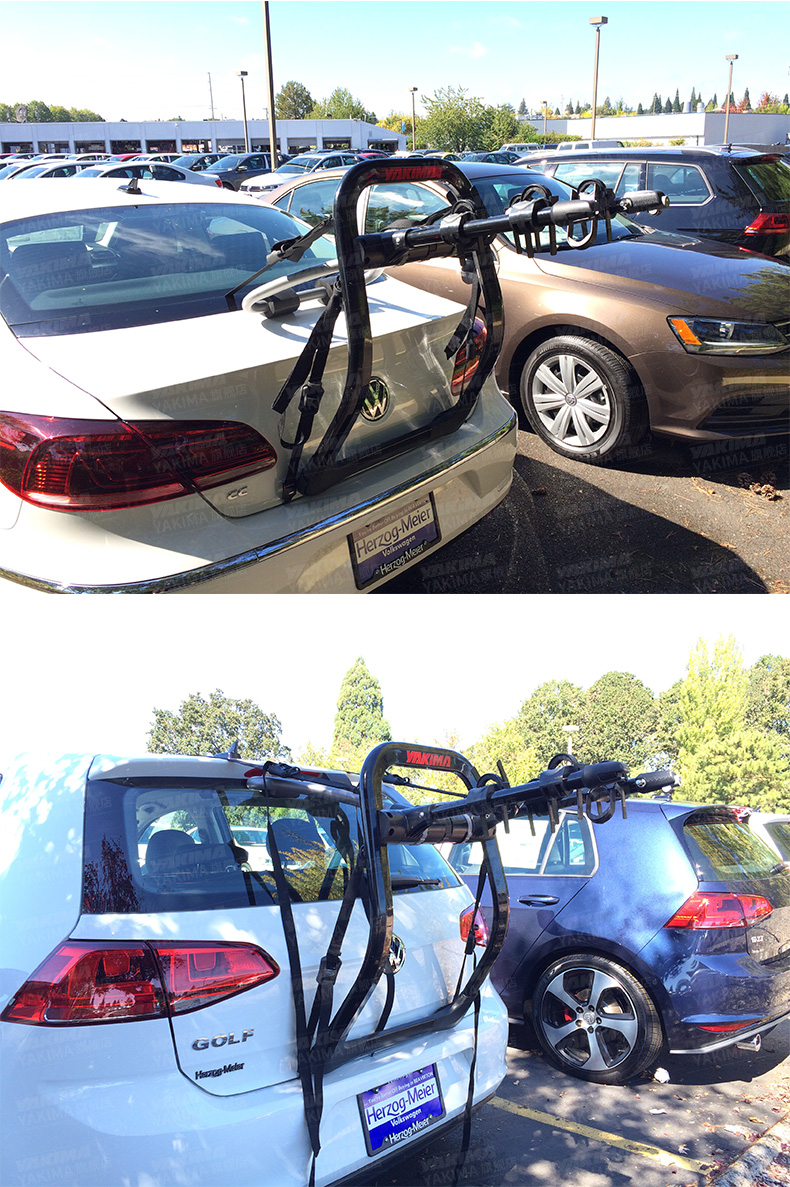 yakima汽车车载自行车架fullback后挂后备箱式轿车suv悬挂车尾架尾门