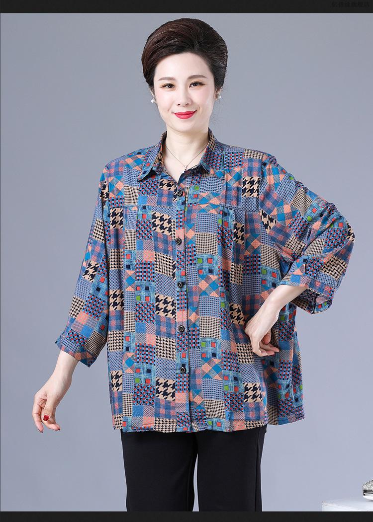 胖老太太特大码老奶奶超大号老年夏装女中衬衫加肥大码妈妈装200斤