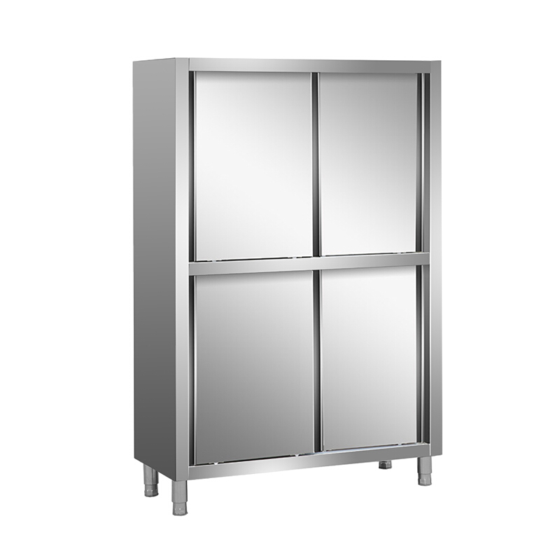 不锈钢碗柜商用食堂酒店厨房碗碟柜饭店储物柜保洁柜厨具收纳柜移动门