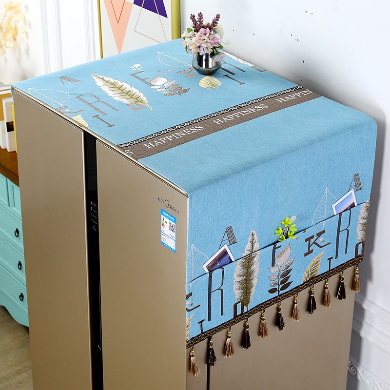 冰箱防尘盖布单开门防尘罩布保护罩遮灰布冰箱布罩子防尘冰柜盖布挡灰