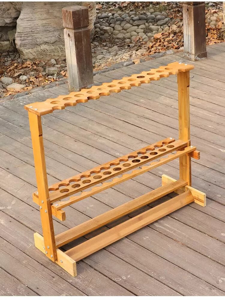 鱼竿架展架鱼竿展示架鱼杆渔具支架摆放架抄网收纳架存放架子 加厚23