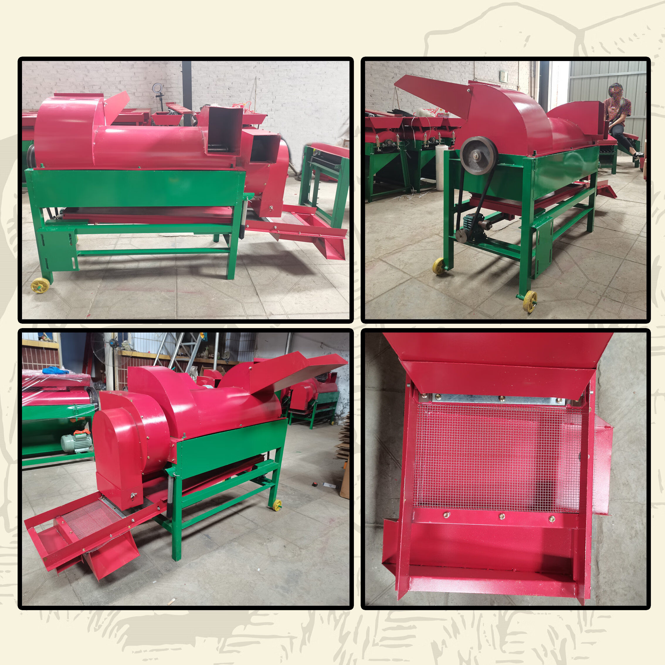 电动谷子脱粒机中型谷穗脱粒机家用小型打谷机农用打谷小米脱粒机