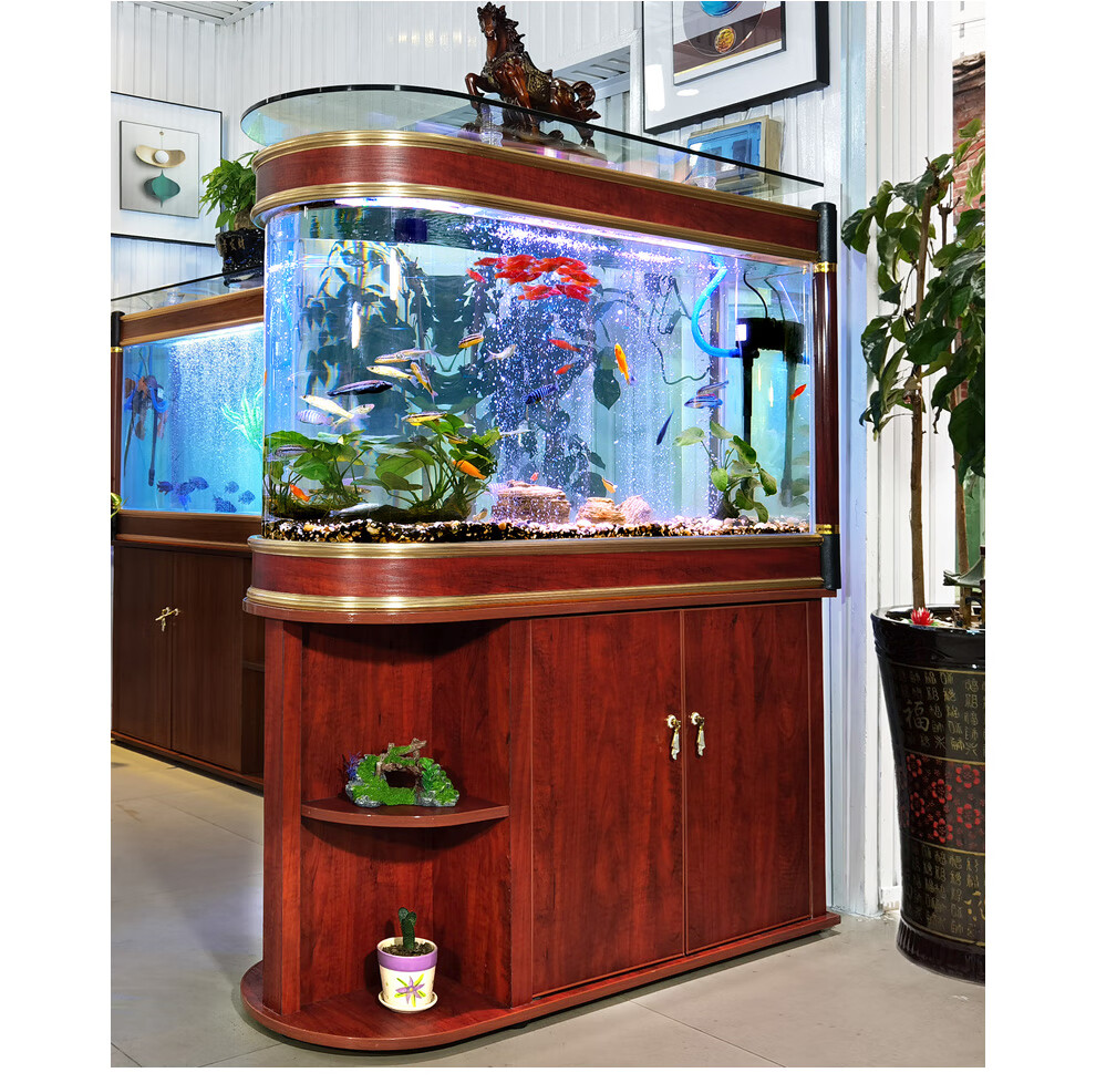 浚澜子弹头鱼缸水族箱中型客人家用大型免换水懒人