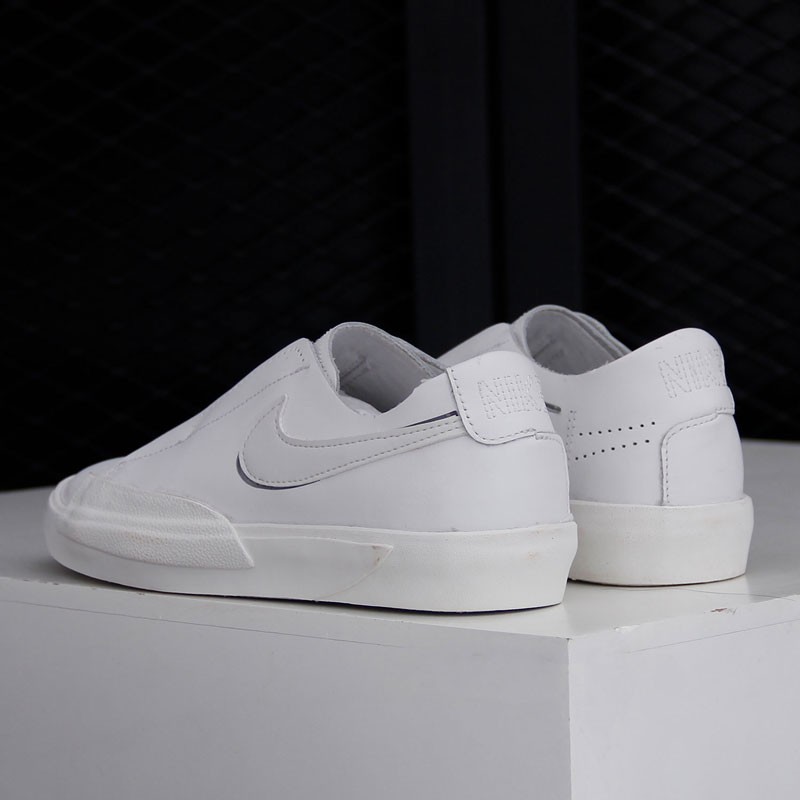 nike耐克官方女鞋2021夏季新款无鞋带一脚套皮面运动板鞋休闲鞋cj