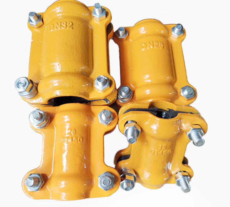 加长水管快速补漏接头开边对接镀锌铁管pe塑胶管箍哈夫节接 dn125/5寸