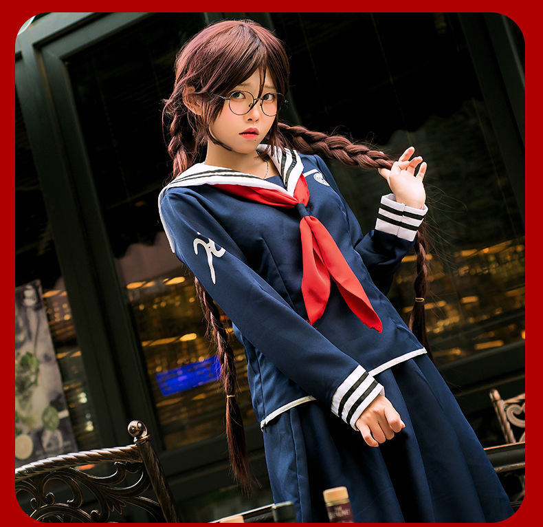 腐川冬子cos服装女动漫cosplay女装制服弹丸论破轮舞水手校服 腐川