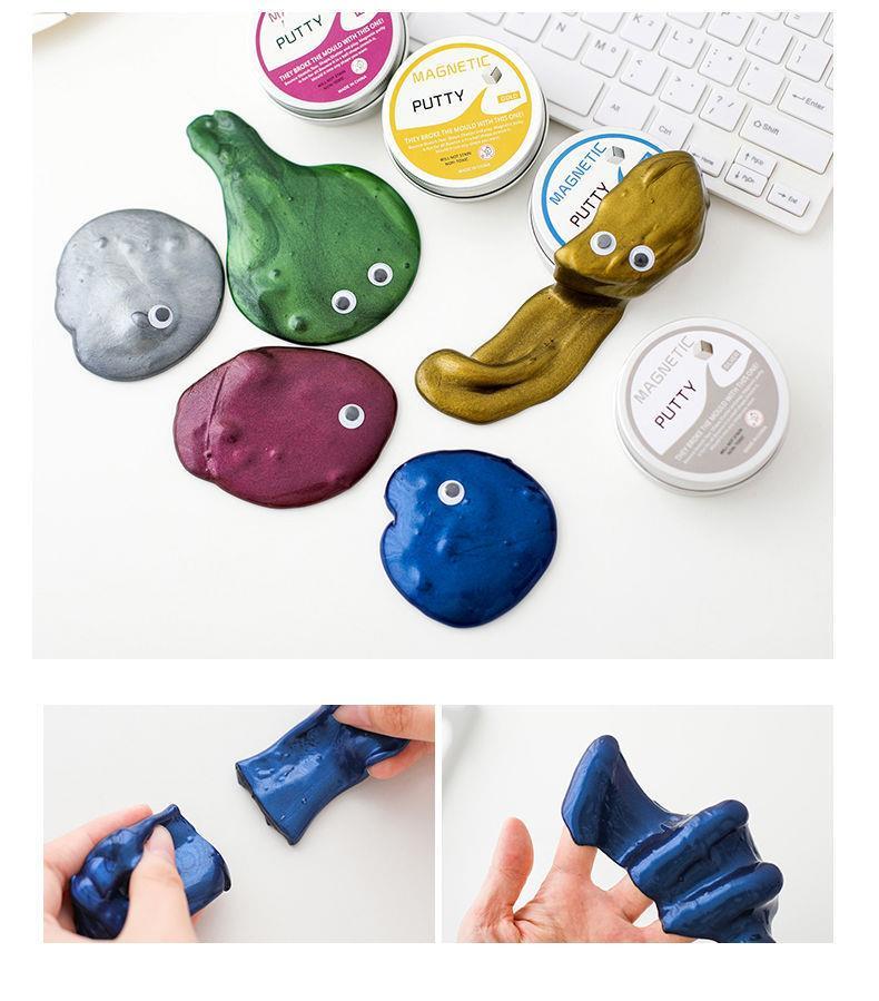 非牛顿流体磁铁泥减压解压玩具流体磁力强力磁性泥打发时间黑科技黑色