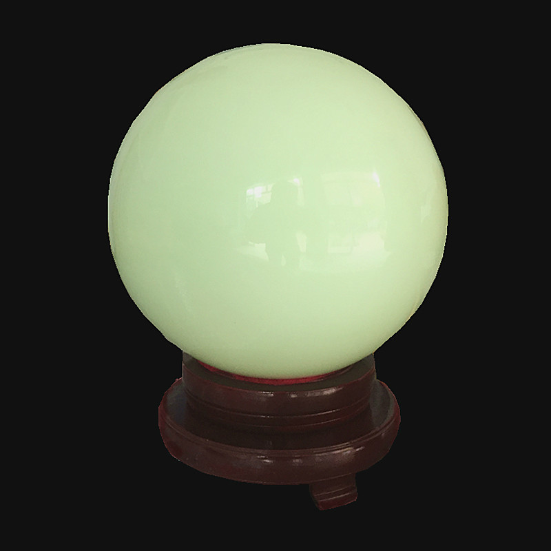夜明珠 天然冰洲石夜明珠萤石原石夜光石球摆件sn0462 超大尺寸联系