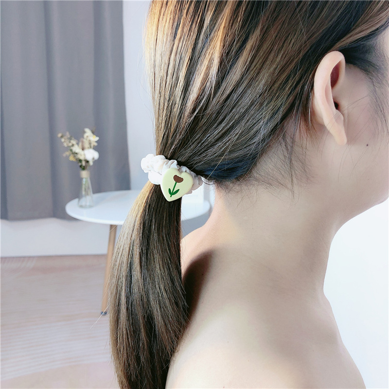 小肠发圈爱心小熊韩系可爱发绳头绳不伤发法式少女头饰扎头发 小熊