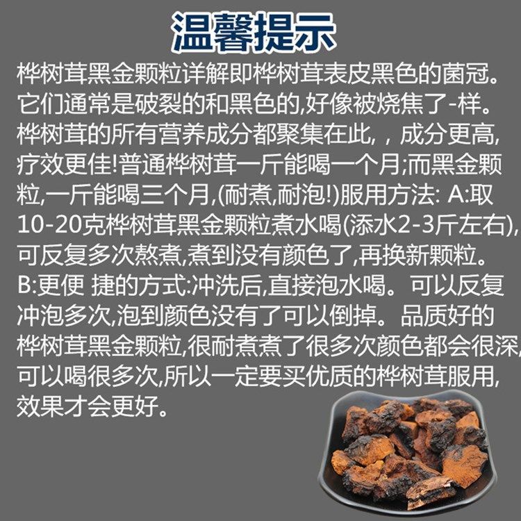 桦树茸野外生长俄罗斯白桦茸桦褐孔菌黑金500g桦树茸茶蓝袋桦树茸500g