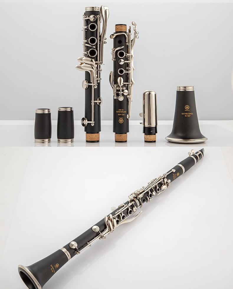 中曼道间雅哈马单簧管355型 降b调胶木黑管乐器450型初学演奏 ycl-450