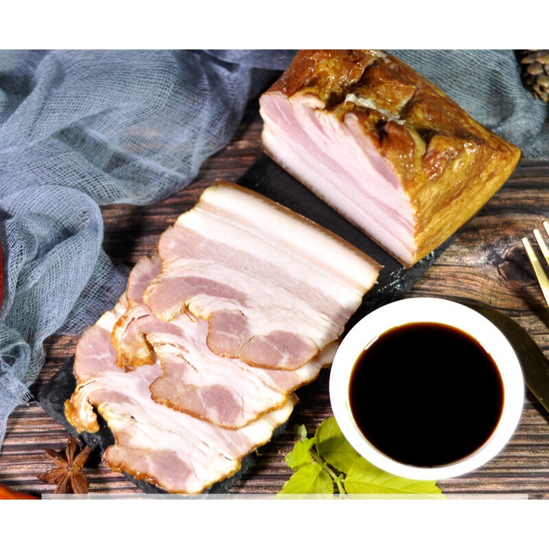 俄罗斯风味肉腌制五花肉熏肉即食特产俄式下酒菜300g里脊肉300g伏特加