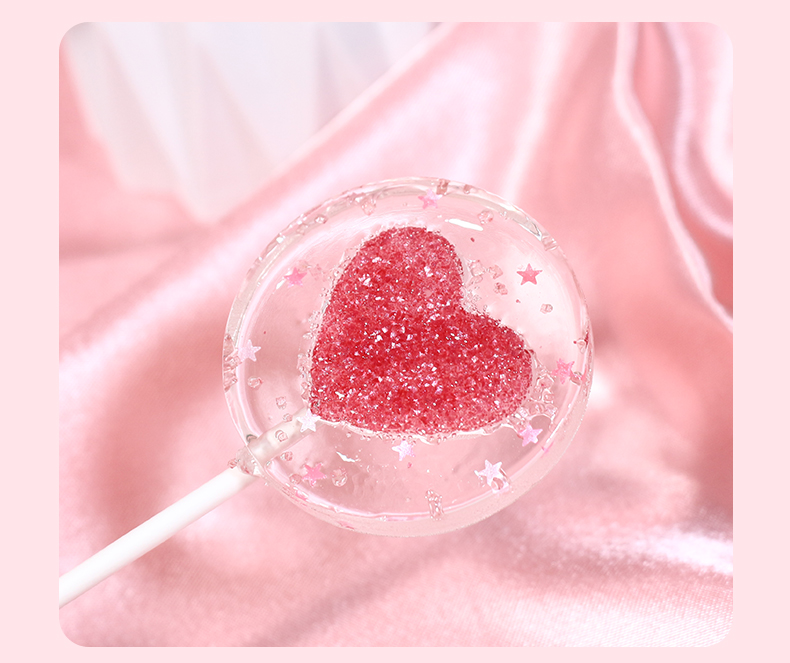 表白爱心棒棒糖星空手工糖创意波板糖喜糖儿童小零食男女友礼物 表白