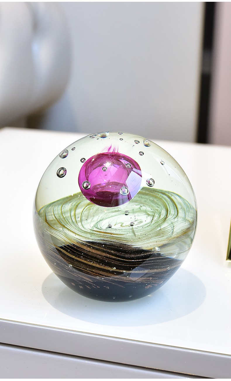 墨菲琉璃水晶球摆件魔幻生日礼物送闺蜜同学书房桌面家居装饰轻奢高档