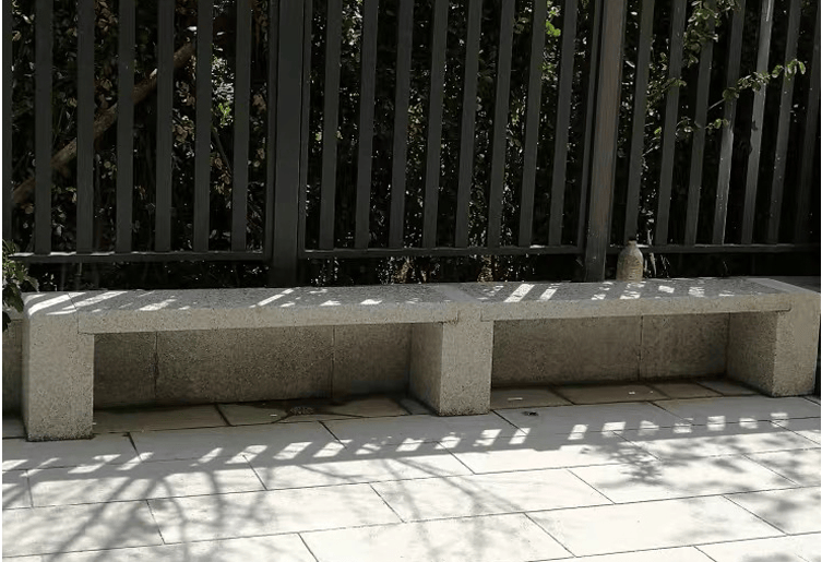 户外庭院园林长条防腐木石凳休闲石头凳长石椅石板凳石雕公园石凳款式