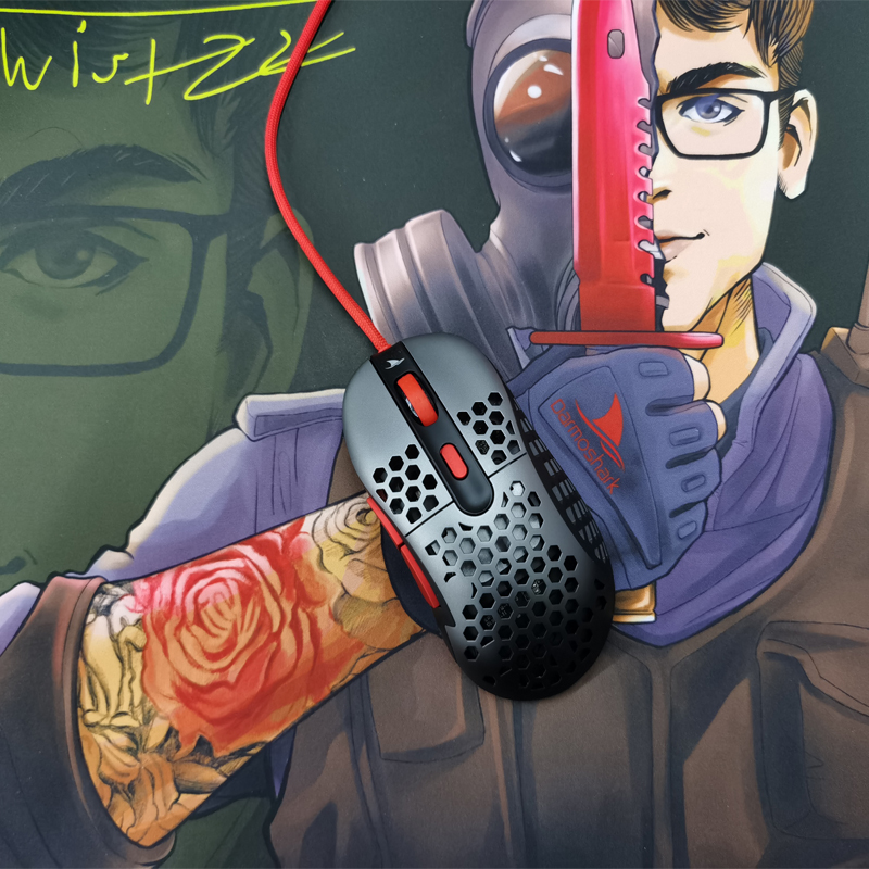 darmosharktwistzz总监联名定制电竞游戏大鼠标垫桌垫高密度像素编织