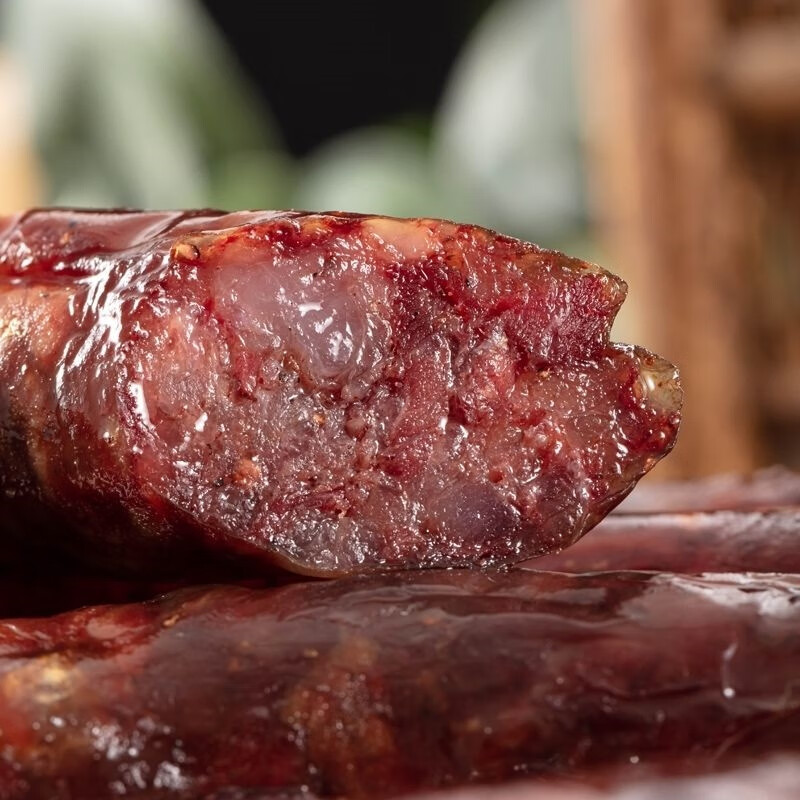 云南豆腐肠保山施甸特产手工香肠豆腐肠烟熏腊肉肠血肠散装500克 风干