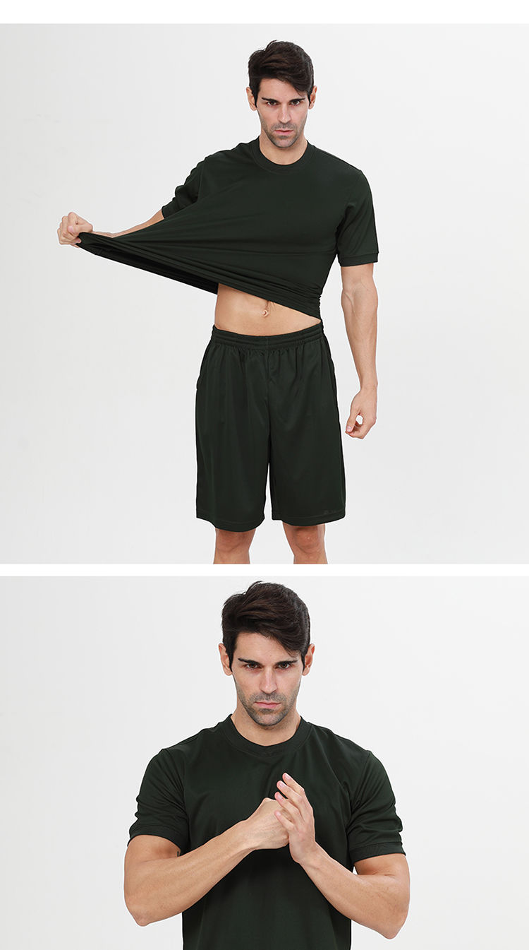 体能服 新款体能服迷彩服透气户外运动t恤夏季训练服短袖短裤套装 07