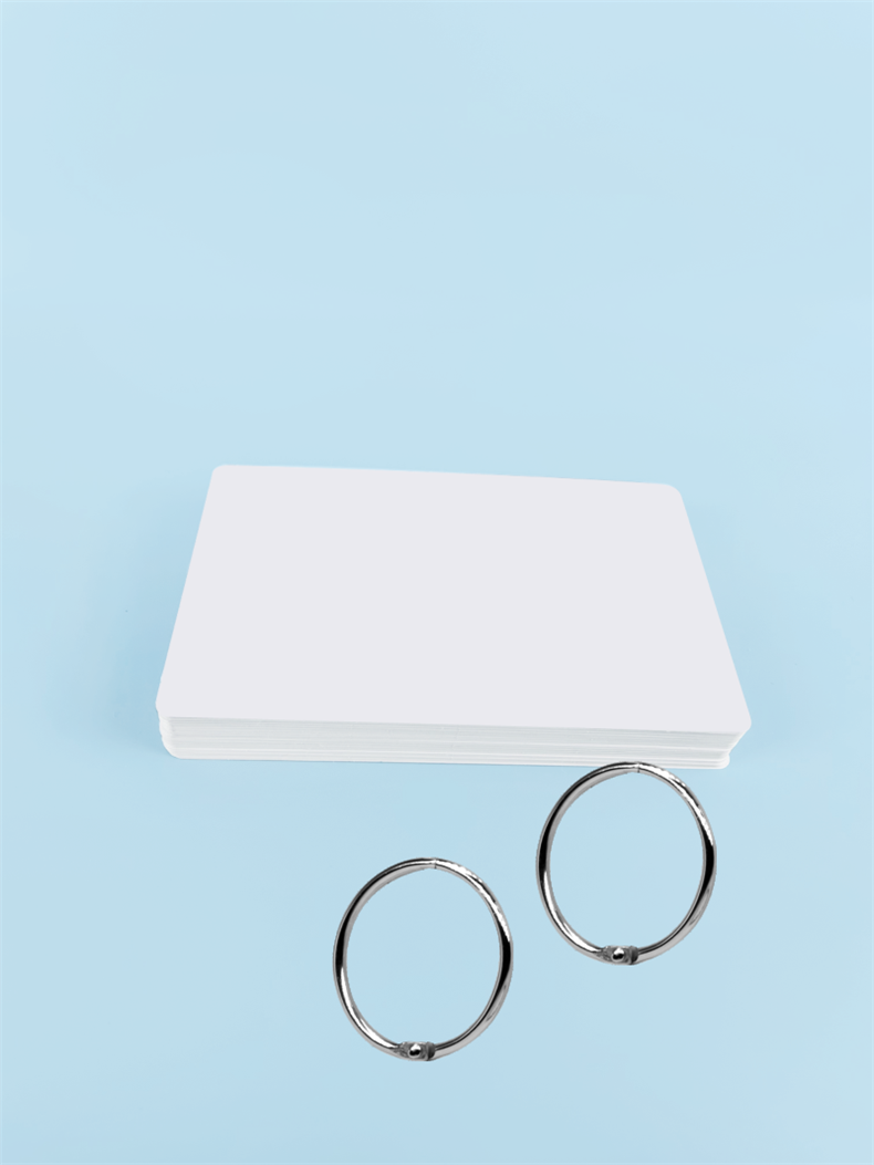 空白卡汉字拼音口算手写卡单面覆膜可重复白板笔书写可擦多次使用银行