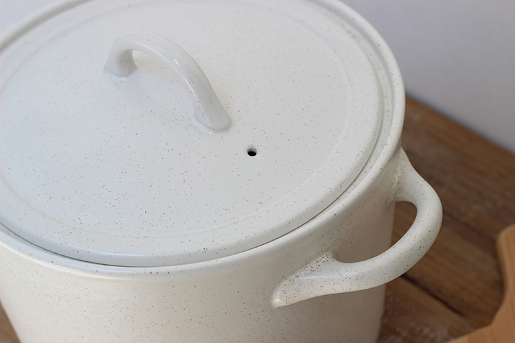 锂辉石耐高温桶型砂锅大容量创意陶瓷煲汤砂锅炖锅澳洲炖锅汤锅 6升釜