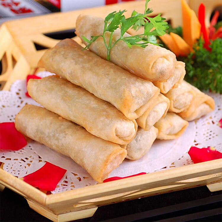 狮牌金装春卷皮(方形)500克/包36张直径22厘米方春卷皮酒店小吃【图片