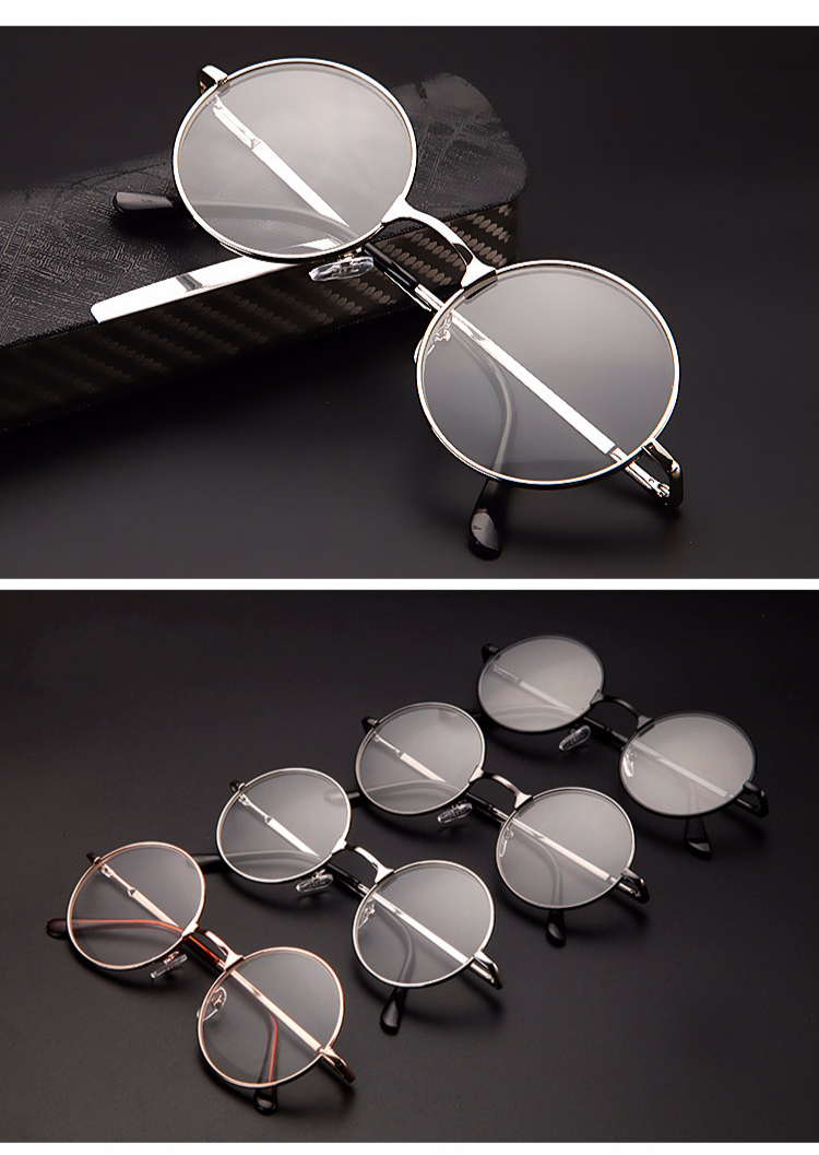 个性圆框老花眼镜轻时尚女老光镜男复古圆形民国文艺太子镜舒适高清