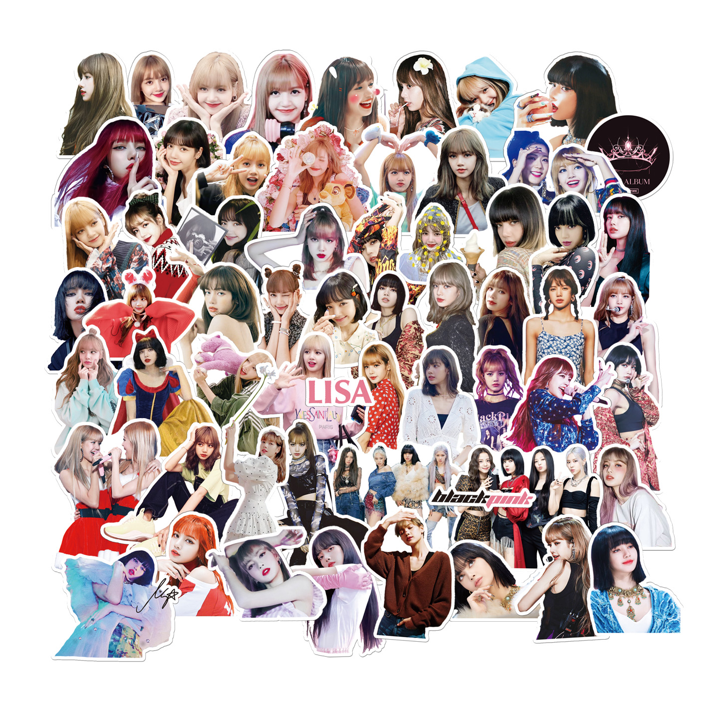 blackpink贴纸手帐贴纸lisa金智妮jennie金智秀明星周边