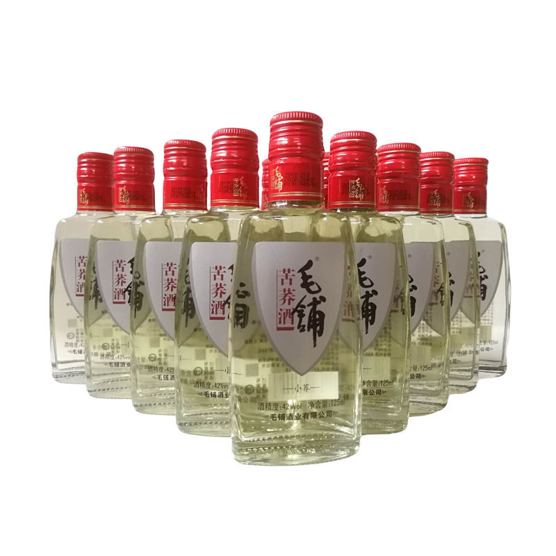 毛铺酒 劲-牌 毛铺苦荞酒125ml *6瓶 42度小荞小瓶苦荞酒整箱 毛铺