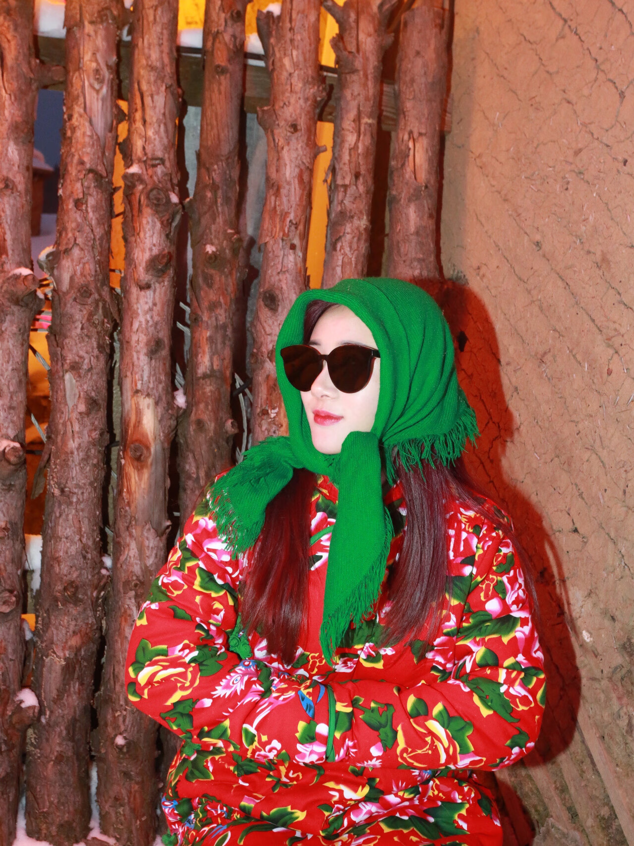 东北花棉袄套装女士加厚保暖牡丹花布农村喜庆棉衣 粉色棉袄 m推荐