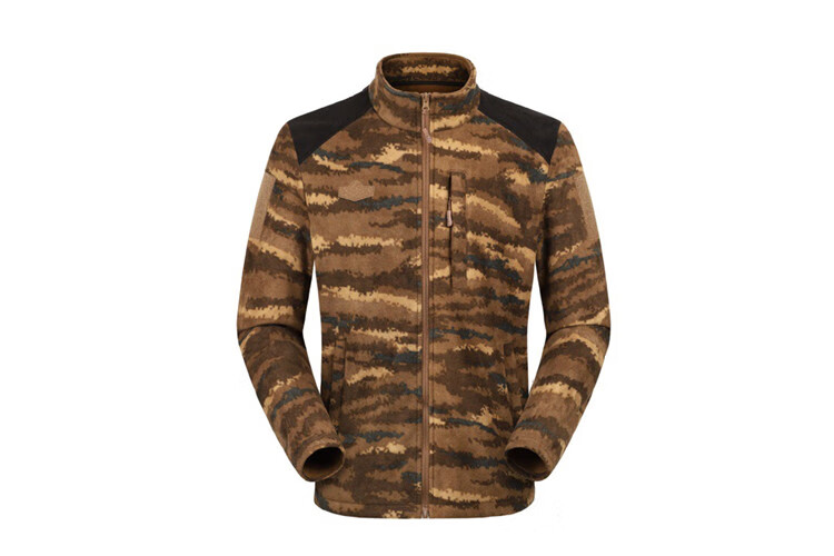 虎斑迷彩加厚冬季长袖体能服训练服外套户外抓绒衣套装男士围巾165